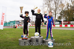 Wohlen (CHE), October 10-11, 2025 - Rotax Max Challange Switzerland 2025 race weekend at Kartbahn Wohlen, Switzerland. 

podium 

racingvisuals.ch.