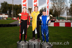 Wohlen (CHE), October 10-11, 2025 - Rotax Max Challange Switzerland 2025 race weekend at Kartbahn Wohlen, Switzerland. 

podium 

racingvisuals.ch.