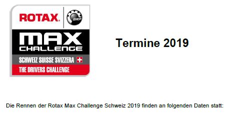 Renntermine Rotax 2019