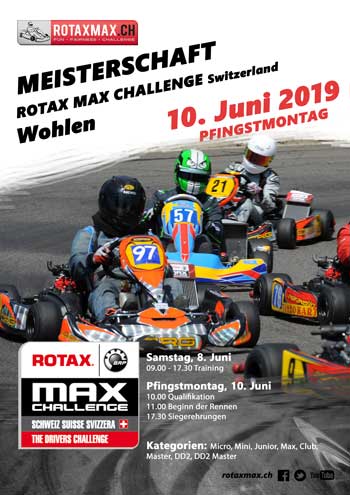 Rotax Max Challenge 2 – Pfingstmontag, 10. Juni 2019 Wohlen