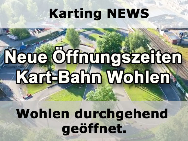 Winteröffnungszeiten Kart-Bahn Wohlen