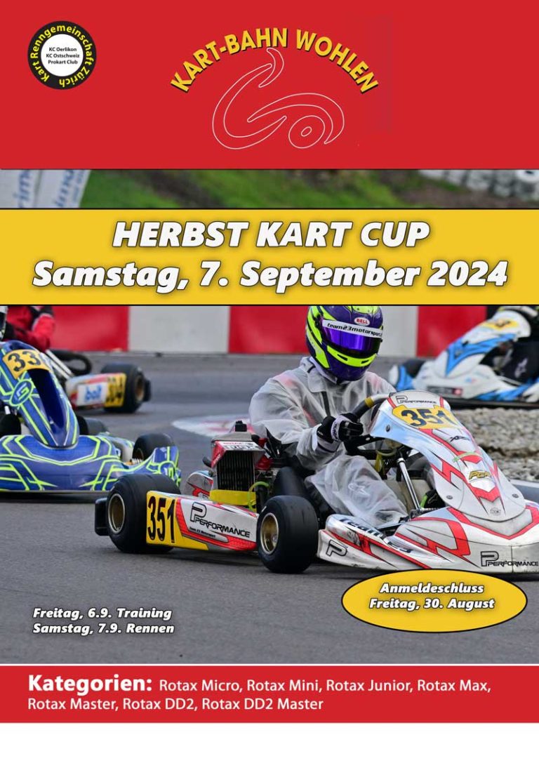 Information Herbst Cup – Samstag 7.9.2024 Wohlen