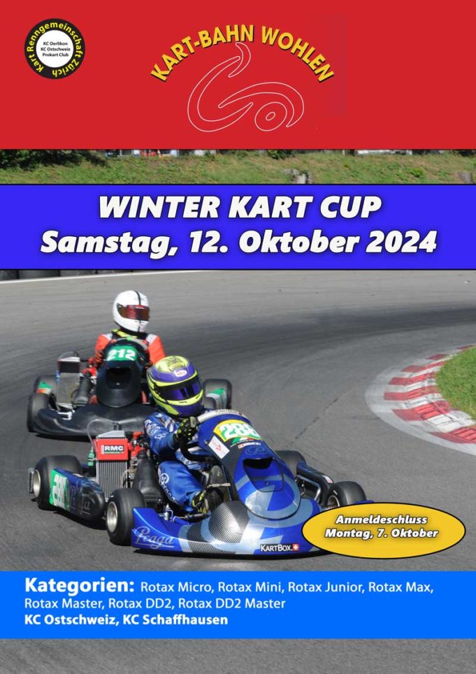Ausschreibung Winter Kart Cup Wohlen 12. Oktober 2024
