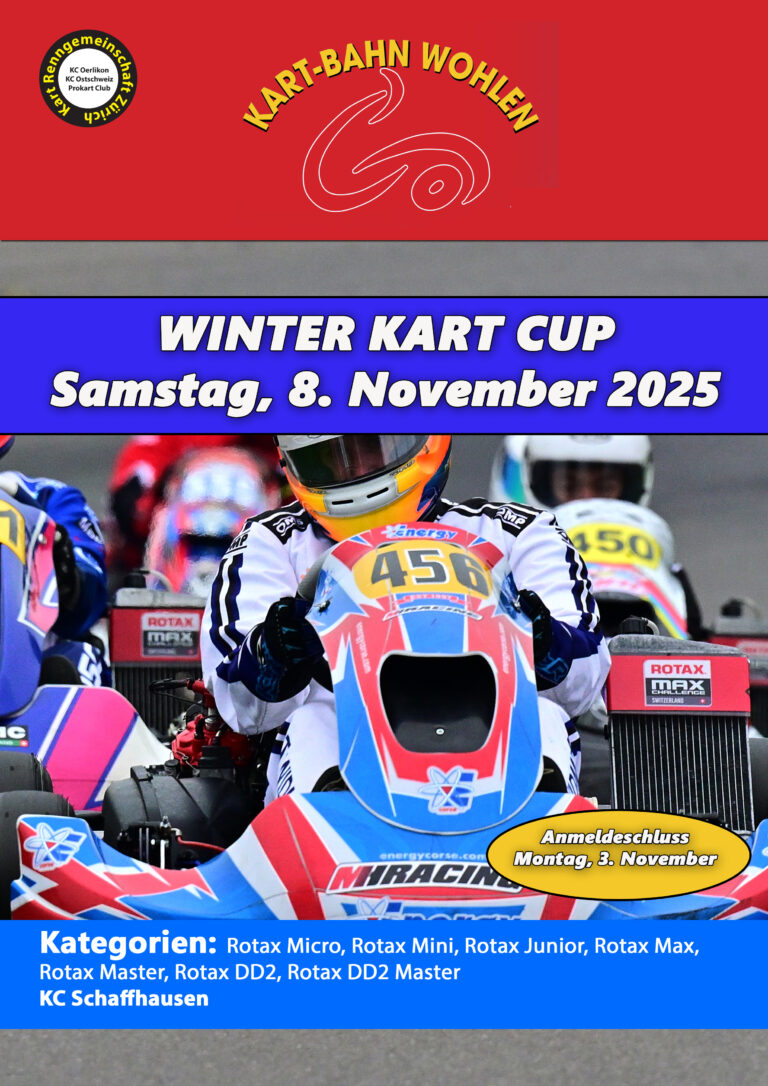 Informationen Winter Kart-Cup Wohlen 8. November 2025