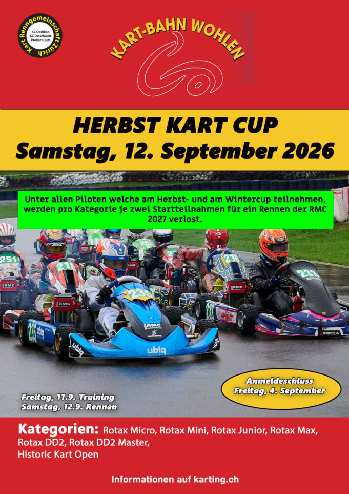 Herbst-Kart-Cup Wohlen, 12. September 2026
