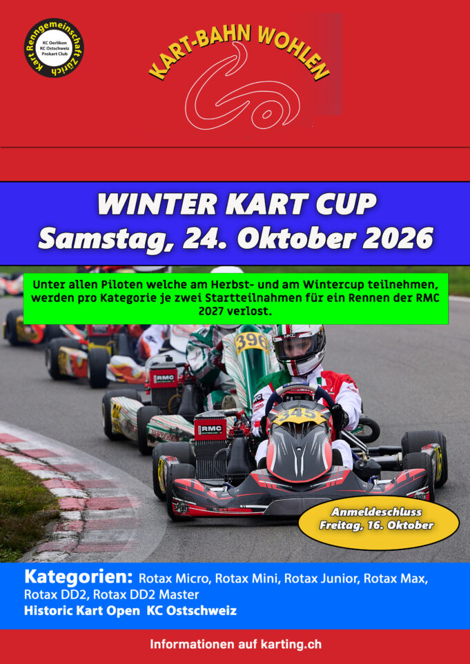 Winter Kart-Cup Wohlen, 24. Oktober 2026